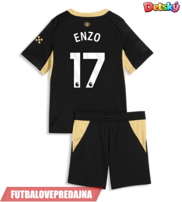 Lacne Dětský Futbalové dres Manchester City Enzo Fernandez #17 2026-27 Krátky Rukáv - Preč (+ trenírky)